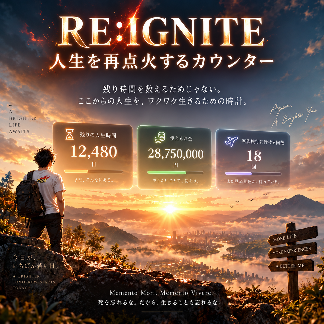 RE:IGNITE。人生を再点火するカウンターのサムネイル