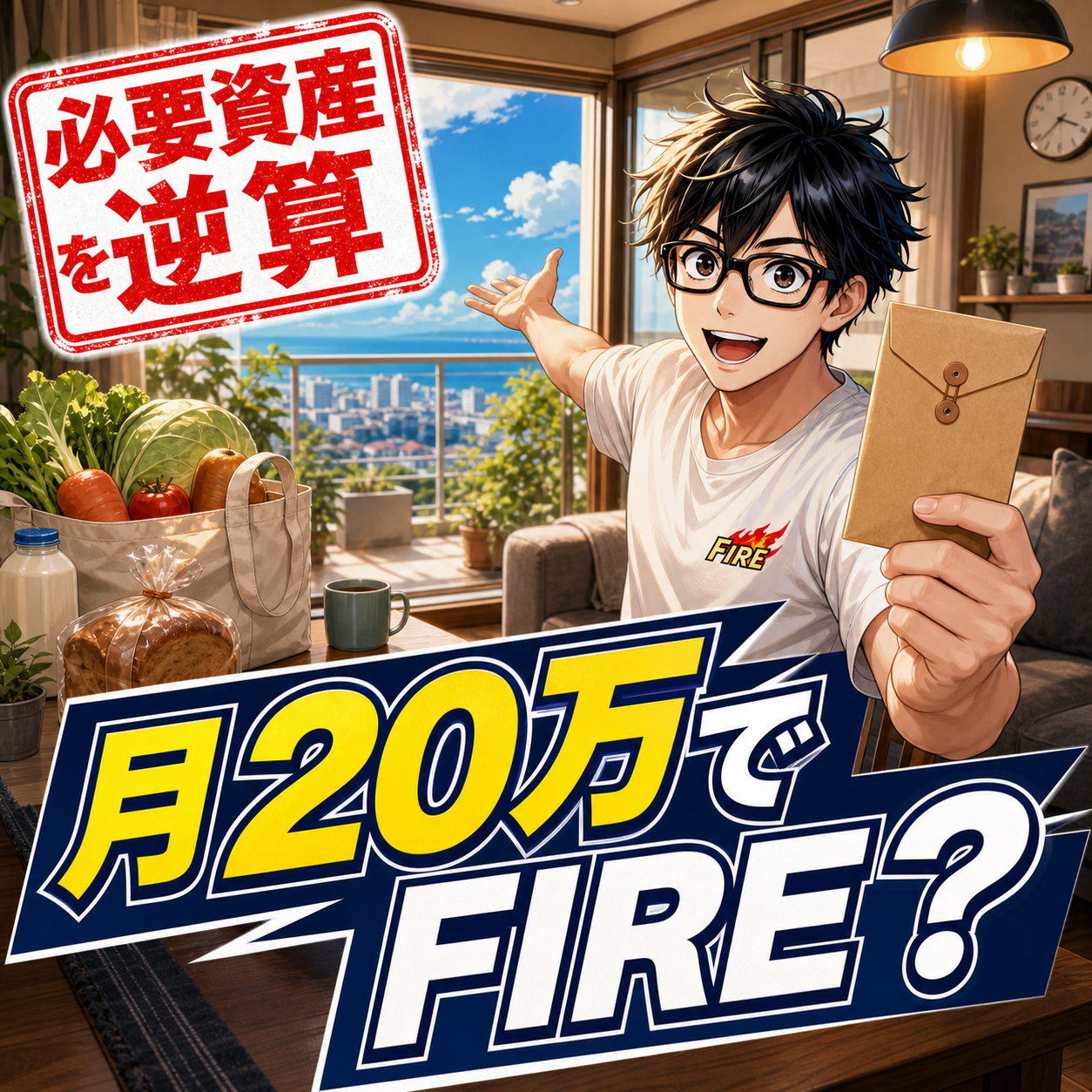 月20万円で暮らすならFIREにいくら必要？のサムネイル