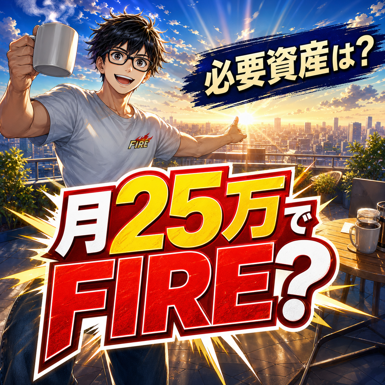 月25万円生活のFIRE必要資産は？のサムネイル