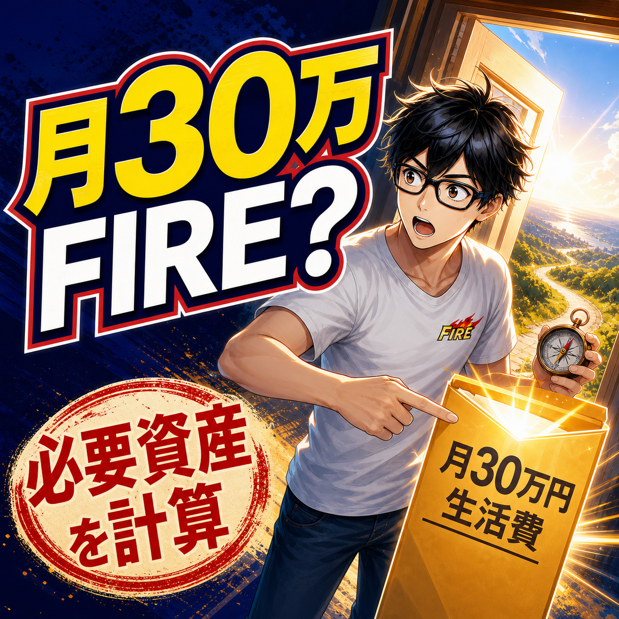 月30万円で暮らすFIREは現実的？必要資産を考えるのサムネイル