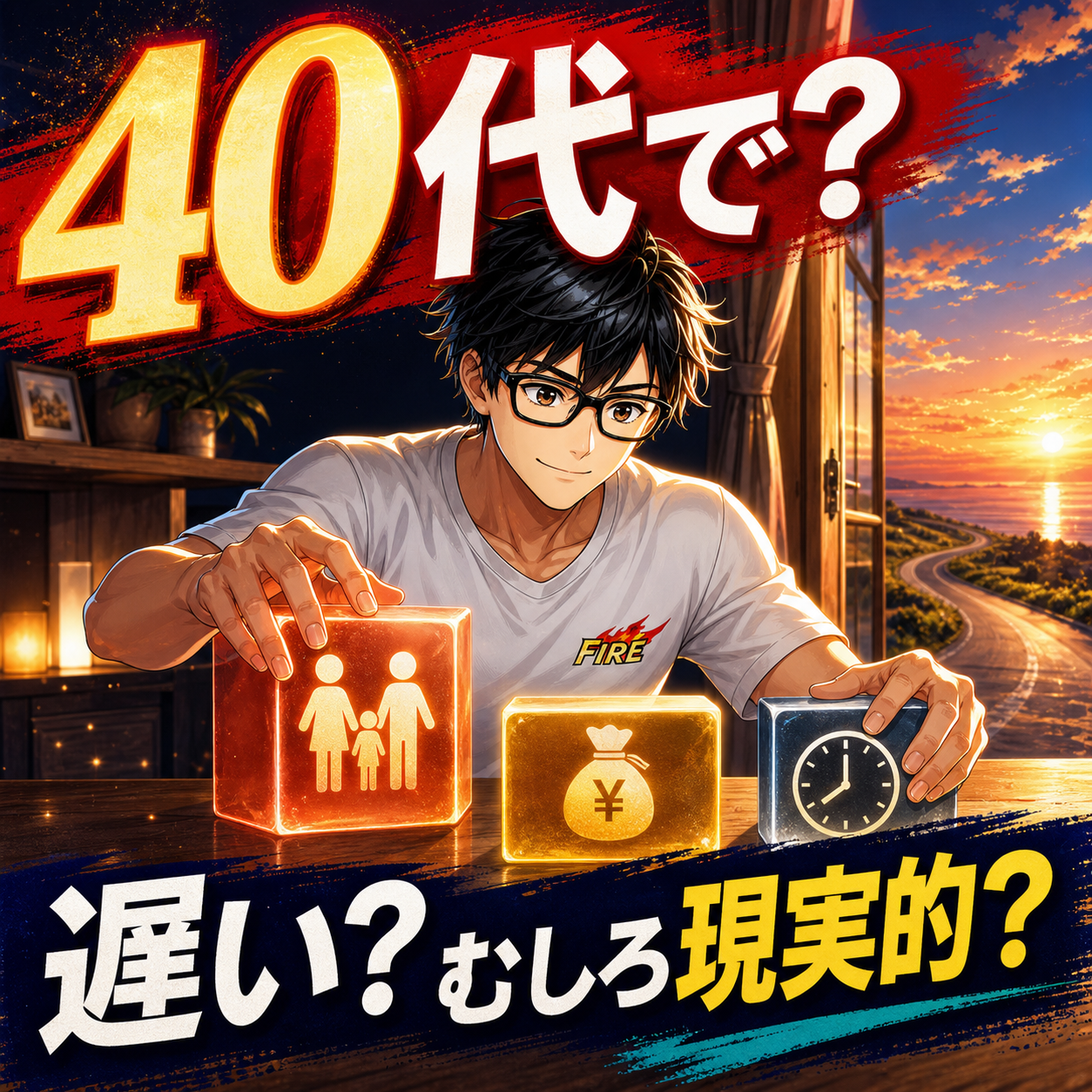 40代でFIREは遅い？むしろ現実的？家族とお金から考えるのサムネイル