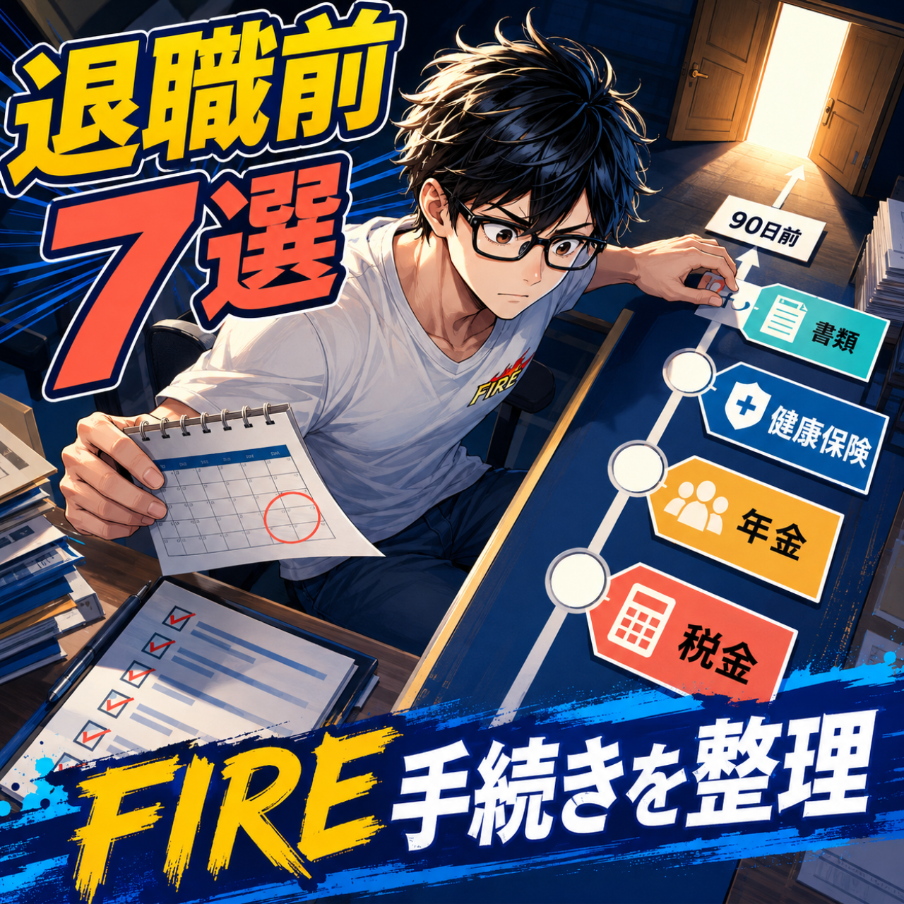 FIREする前に絶対やること7選｜退職後に後悔しない金融手続きのサムネイル