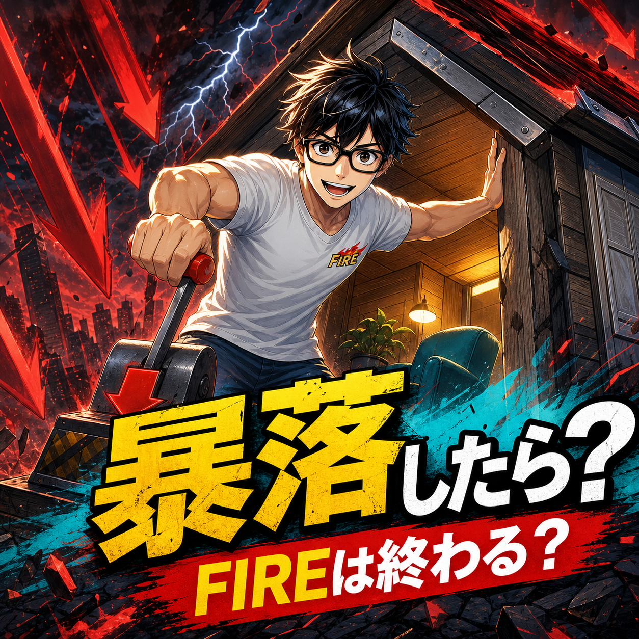 暴落が来たらFIREは終わる？資産が減る恐怖との向き合い方のサムネイル