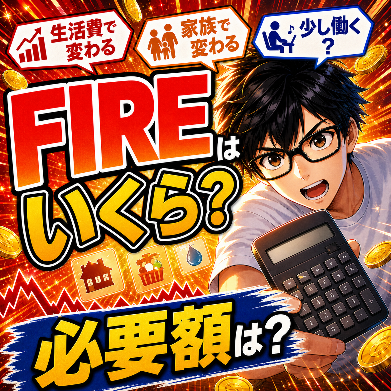 FIREはいくら必要？生活費・年齢・家族構成別に考える現実的な目安