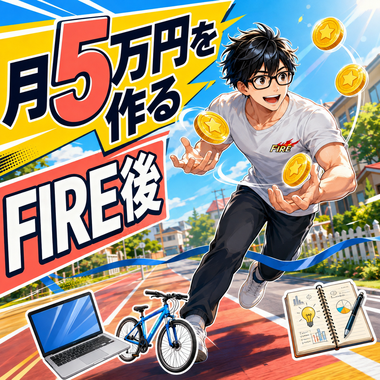 FIRE後に月5万円稼ぐには？時間を削りすぎない収入の作り方のサムネイル