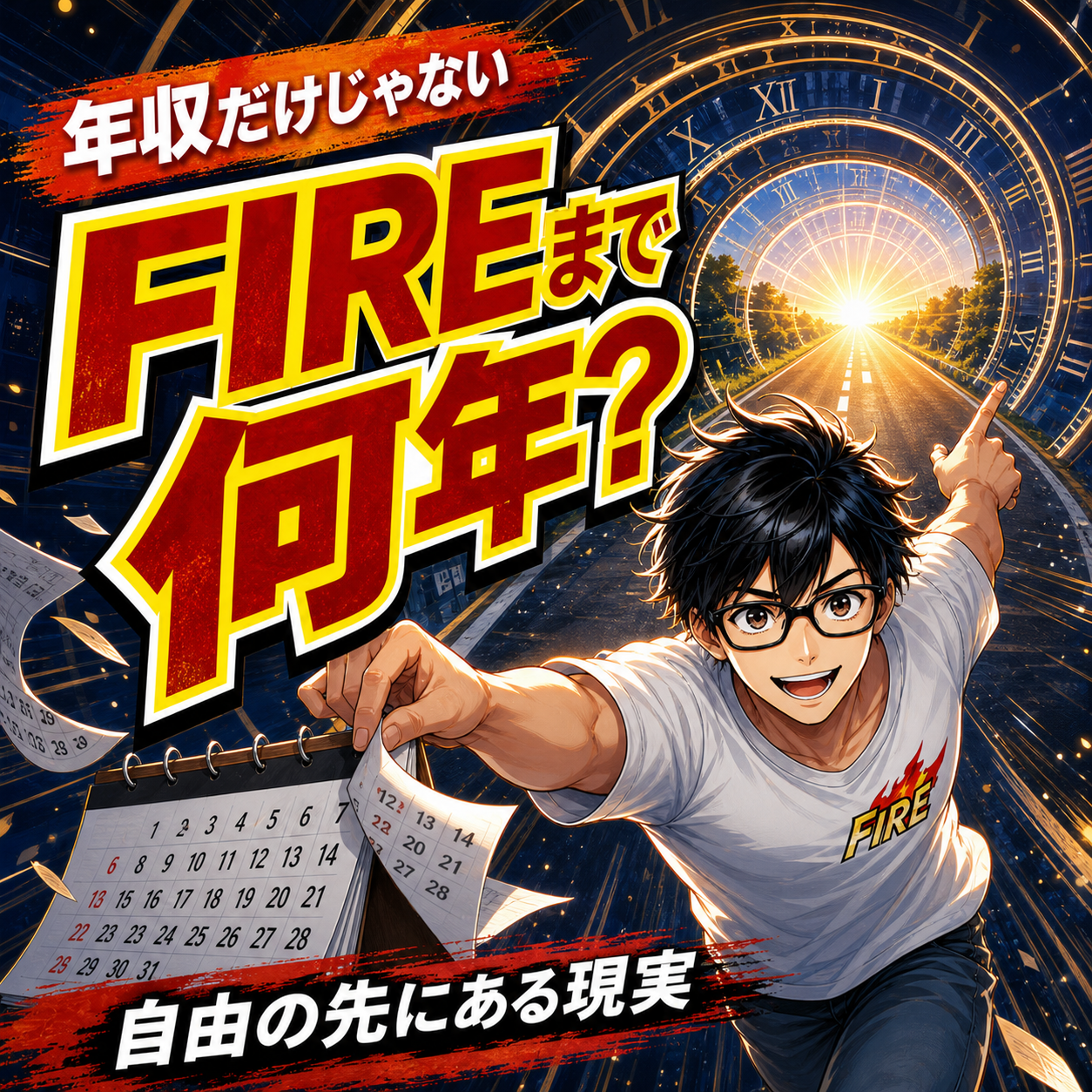 FIREまで何年かかる？年収・貯蓄率・運用で変わる達成年数のサムネイル