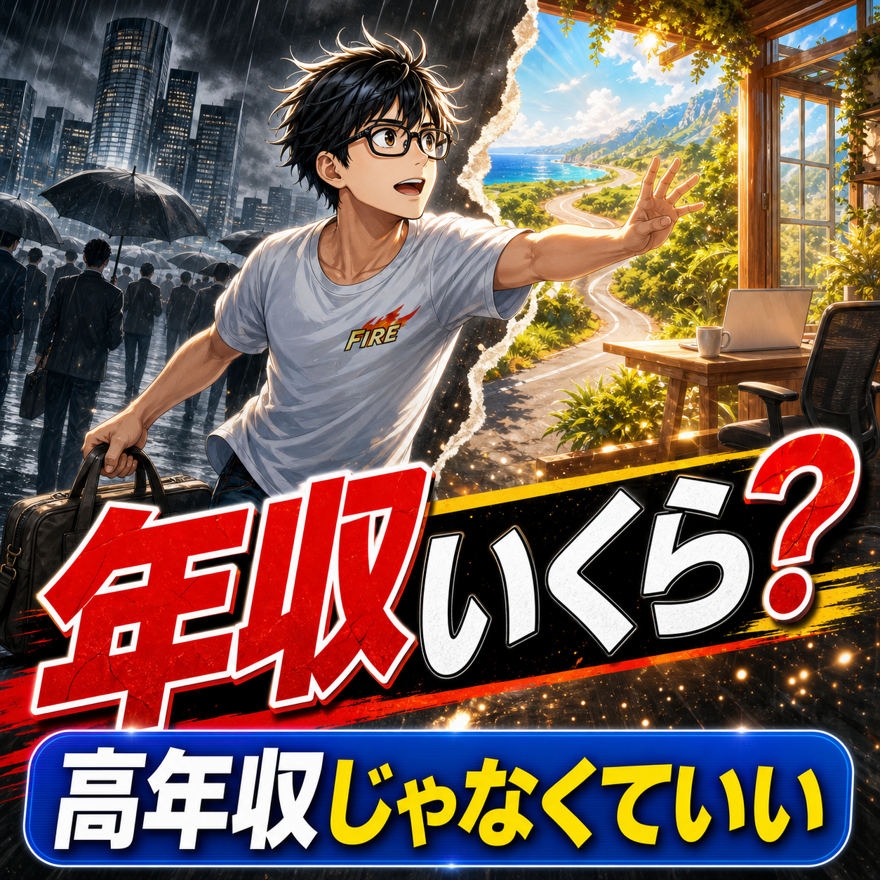 FIREに必要な年収は？高年収でなくても近づける考え方のサムネイル