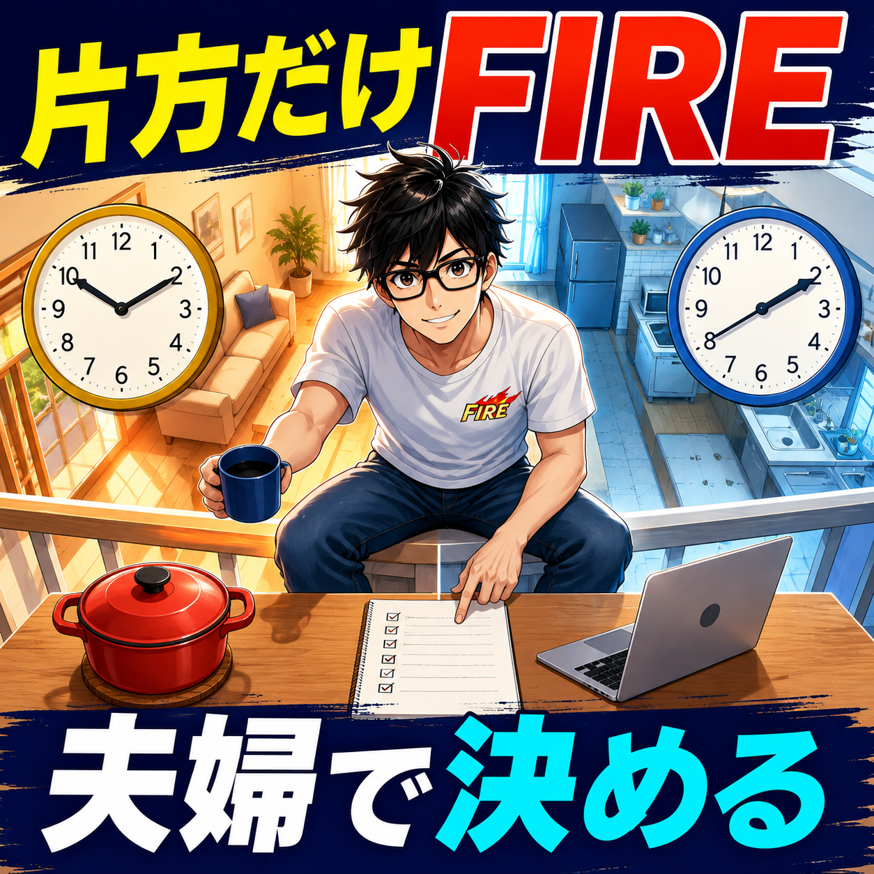 夫婦のどちらか一人だけFIREするのはあり？家計と家事の分担のサムネイル