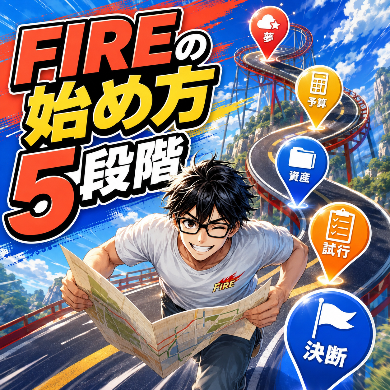 FIREしたいけど何から始める？失敗しない5段階ロードマップのサムネイル