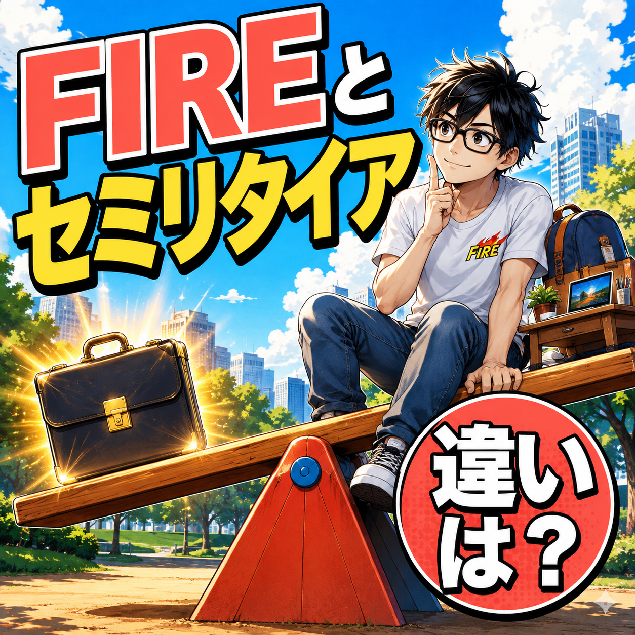 FIREとセミリタイアの違い｜どちらが自分に合う？のサムネイル