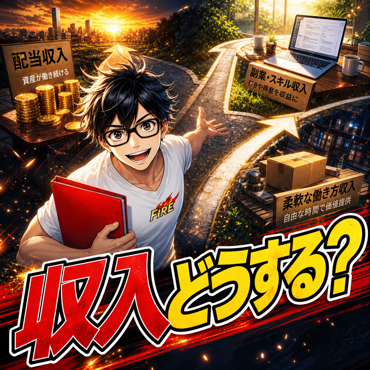 FIRE後の収入源はどうする？配当・副業・Side FIREの考え方のサムネイル