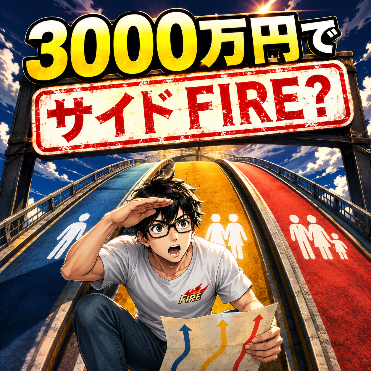 3000万円でサイドFIREできる?独身・夫婦・子持ちで徹底シミュレーションのサムネイル