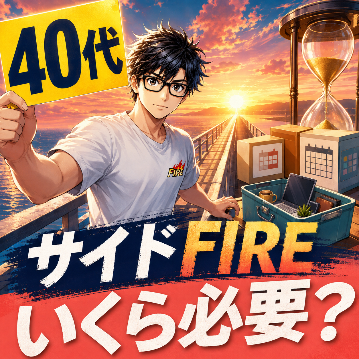 40代でサイドFIREするにはいくら必要?3000万・4000万・5000万円で比較のサムネイル