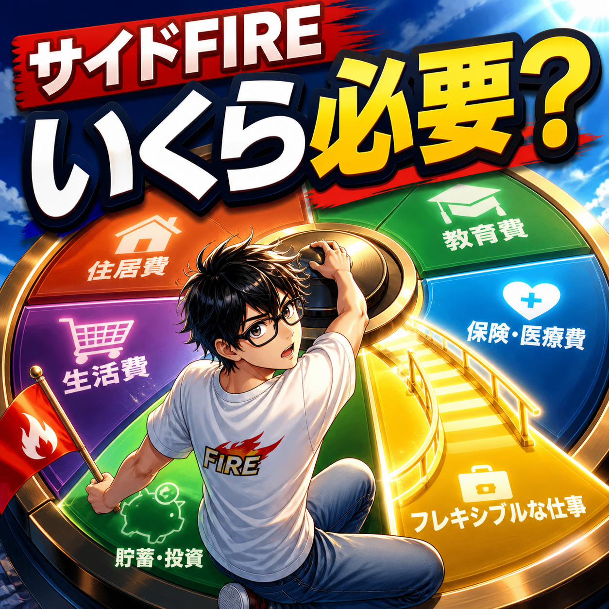 サイドFIREにはいくら必要?必要資産を生活費・年齢別に徹底シミュレーションのサムネイル
