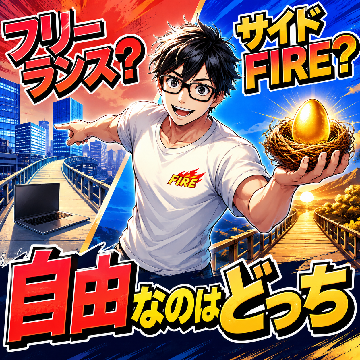 サイドFIREとフリーランスの違いとは?どっちが自由で向いている?のサムネイル